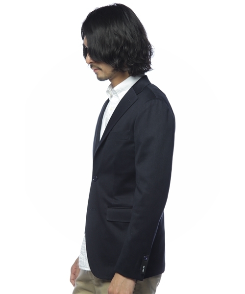 SHIPS（シップス）の「SD: JERSEY SINGLE 2BUTTON SLIM FIT SOLID JACKET（テーラードジャケット・メンズ・ネイビー/グレー/ブラック・44/48/46/50/42/52）」の4枚目の写真