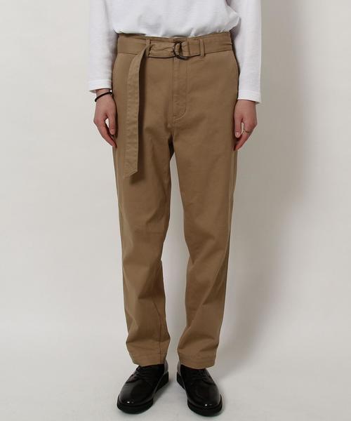 coen（コーエン）の「ツイルワイドテーパードベルテッドパンツ（チノパンツ・メンズ・ベージュ/オリーブ・X-LARGE/SMALL/LARGE/MEDIUM）」の12枚目の写真