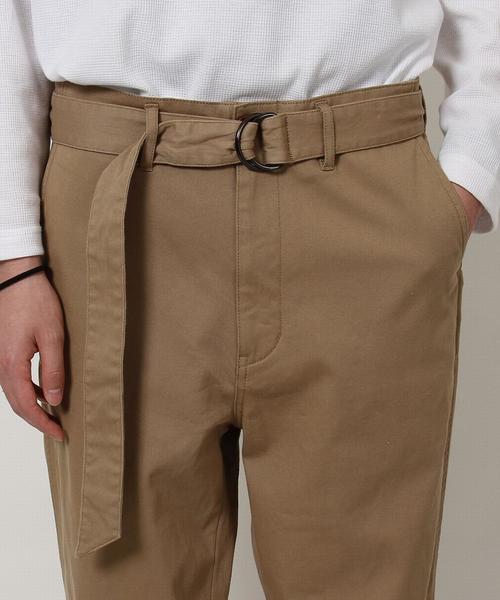 coen（コーエン）の「ツイルワイドテーパードベルテッドパンツ（チノパンツ・メンズ・ベージュ/オリーブ・X-LARGE/SMALL/LARGE/MEDIUM）」の15枚目の写真