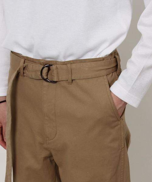 coen（コーエン）の「ツイルワイドテーパードベルテッドパンツ（チノパンツ・メンズ・ベージュ/オリーブ・X-LARGE/SMALL/LARGE/MEDIUM）」の16枚目の写真