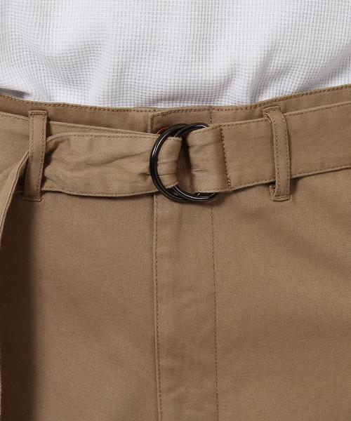 coen（コーエン）の「ツイルワイドテーパードベルテッドパンツ（チノパンツ・メンズ・ベージュ/オリーブ・X-LARGE/SMALL/LARGE/MEDIUM）」の6枚目の写真