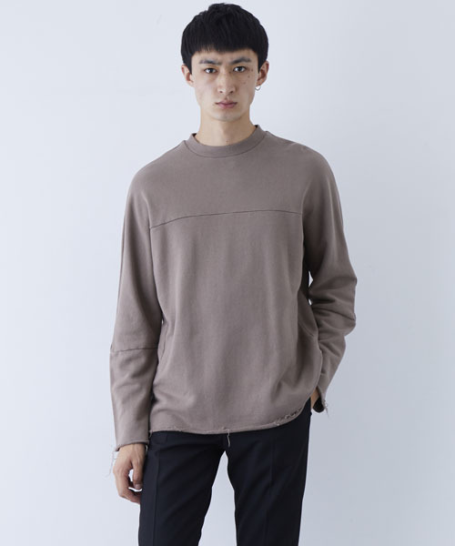 NUMBER (N)INE(ナンバーナイン)の「【NUMBER (N)INE】≪STUDIOUS限定≫別注コーマスウェットプルオーバー(スウェット・メンズ・トップグレー/サンドベージュ/ブラック/グレー/ベージュ・2/1/3)」の1枚目の写真