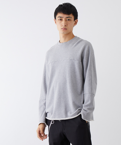 NUMBER (N)INE(ナンバーナイン)の「【NUMBER (N)INE】≪STUDIOUS限定≫別注コーマスウェットプルオーバー(スウェット・メンズ・トップグレー/サンドベージュ/ブラック/グレー/ベージュ・2/1/3)」の4枚目の写真