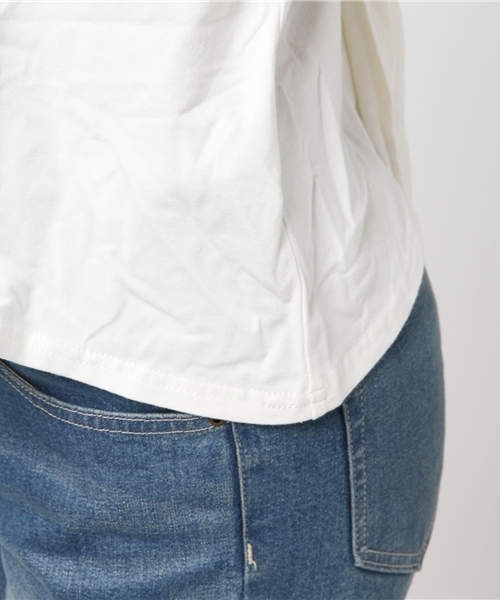 SLY（スライ）の「BACK TIE CUT TOPS（Tシャツ/カットソー・レディース・トップグレー/ホワイト/ブラック・FREE）」の9枚目の写真