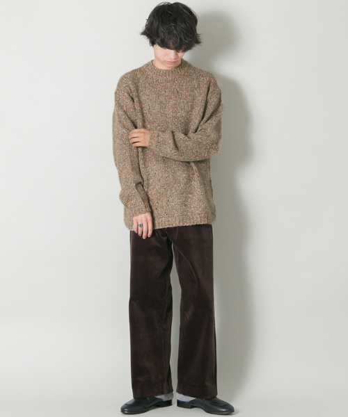 URBAN RESEARCH（アーバンリサーチ）の「Tartan クルーネックネップニット（ニット/セーター・メンズ・ブラック系その他/ベージュ系その他・LARGE/MEDIUM）」の10枚目の写真