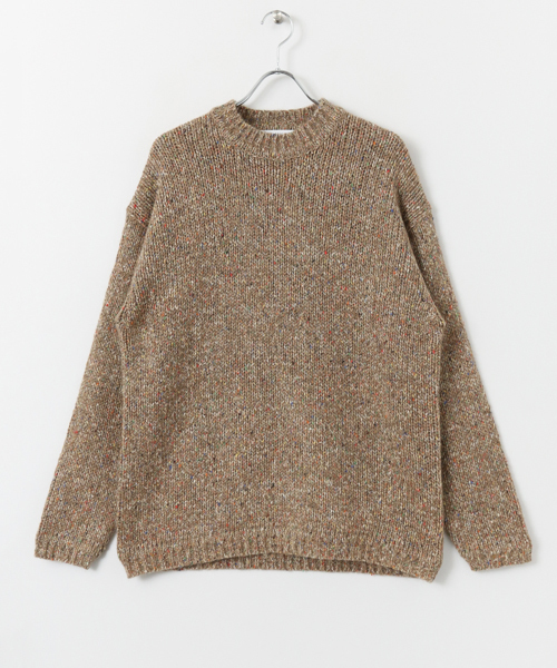 URBAN RESEARCH（アーバンリサーチ）の「Tartan クルーネックネップニット（ニット/セーター・メンズ・ブラック系その他/ベージュ系その他・LARGE/MEDIUM）」の5枚目の写真