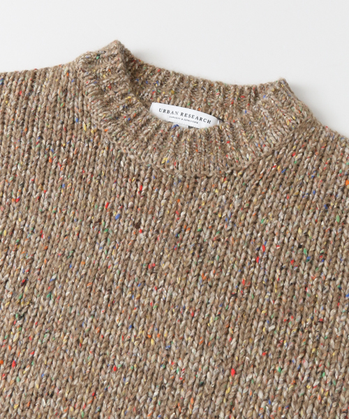 URBAN RESEARCH（アーバンリサーチ）の「Tartan クルーネックネップニット（ニット/セーター・メンズ・ブラック系その他/ベージュ系その他・LARGE/MEDIUM）」の12枚目の写真