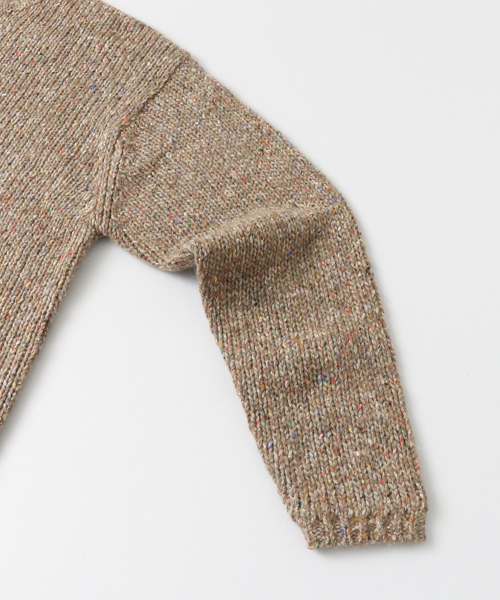 URBAN RESEARCH（アーバンリサーチ）の「Tartan クルーネックネップニット（ニット/セーター・メンズ・ブラック系その他/ベージュ系その他・LARGE/MEDIUM）」の7枚目の写真