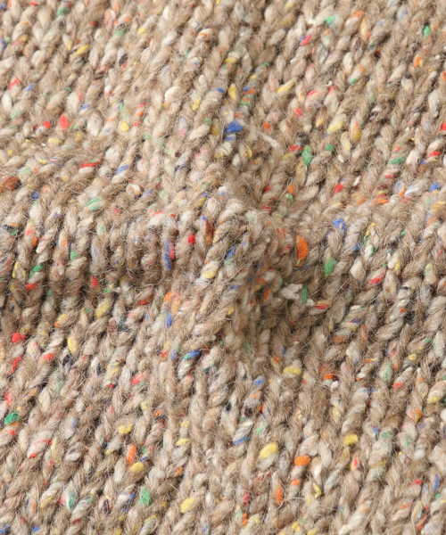 URBAN RESEARCH（アーバンリサーチ）の「Tartan クルーネックネップニット（ニット/セーター・メンズ・ブラック系その他/ベージュ系その他・LARGE/MEDIUM）」の4枚目の写真