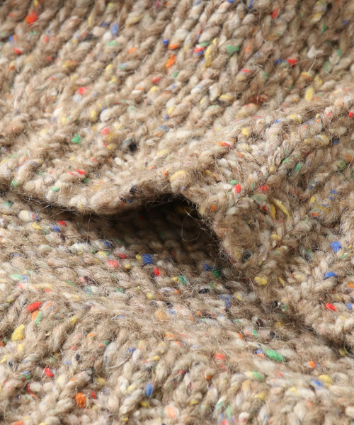 URBAN RESEARCH（アーバンリサーチ）の「Tartan クルーネックネップニット（ニット/セーター・メンズ・ブラック系その他/ベージュ系その他・LARGE/MEDIUM）」の9枚目の写真