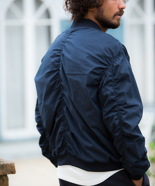 rehacer（レアセル）の「rehacer : Wave Tuck MA-1（MA-1・メンズ・カーキ/ネイビー・SMALL/MEDIUM/LARGE）」の6枚目の写真