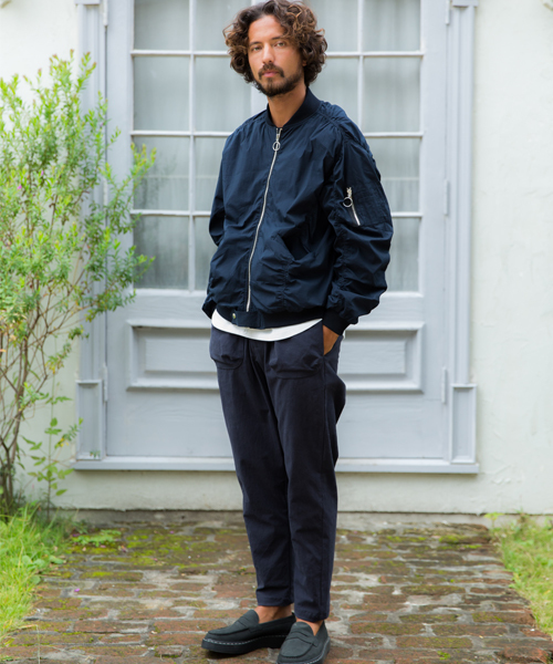 rehacer（レアセル）の「rehacer : Wave Tuck MA-1（MA-1・メンズ・カーキ/ネイビー・SMALL/MEDIUM/LARGE）」の7枚目の写真