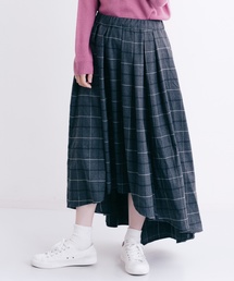 MERLOT | チェック柄ティアードスカート0066(スカート)