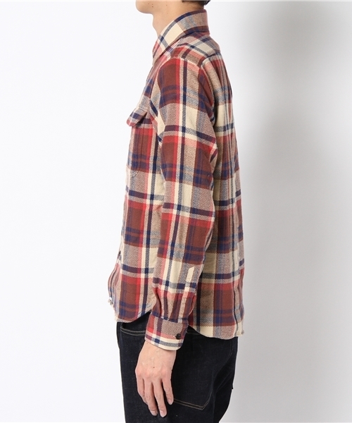 A BATHING APE（アベイシングエイプ）の「BAPE CHECK FLANNEL SHIRT（シャツ/ブラウス・メンズ・レッド/ブルー・SMALL/XX-LARGE/X-LARGE/LARGE/MEDIUM）」の3枚目の写真