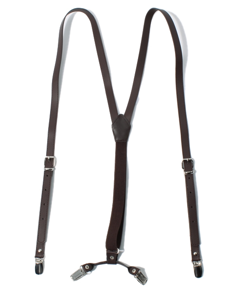 603（ロクマルサン）の「603 レザーサスペンダー（サスペンダー・メンズ・ブラック/ダークブラウン・FREE）」の2枚目の写真