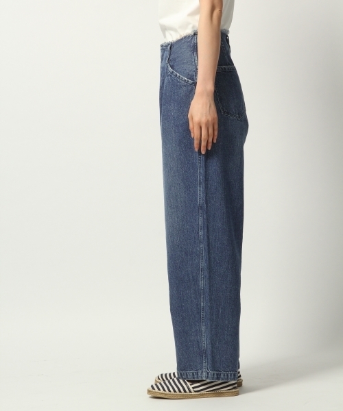 GLOBAL WORK（グローバルワーク）の「【WEB LIMITED】フレイドデニムバギーパンツ/786339（デニムパンツ・レディース・ブルー・MEDIUM/SMALL）」の4枚目の写真