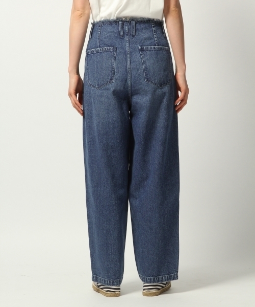 GLOBAL WORK（グローバルワーク）の「【WEB LIMITED】フレイドデニムバギーパンツ/786339（デニムパンツ・レディース・ブルー・MEDIUM/SMALL）」の5枚目の写真