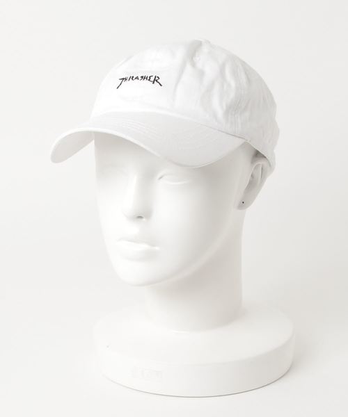 THRASHER（スラッシャー）の「【THRASHER×Mark Gonzales】GONZ 6パネル ローCAP（キャップ・メンズ・ホワイト/ネイビー/ライトブルー/インディゴブルー/ブラック/ベージュ/カーキ・FREE）」の9枚目の写真