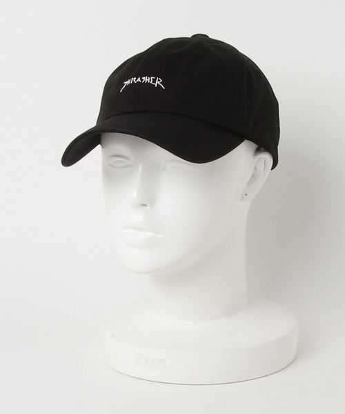 THRASHER（スラッシャー）の「【THRASHER×Mark Gonzales】GONZ 6パネル ローCAP（キャップ・メンズ・ホワイト/ネイビー/ライトブルー/インディゴブルー/ブラック/ベージュ/カーキ・FREE）」の10枚目の写真