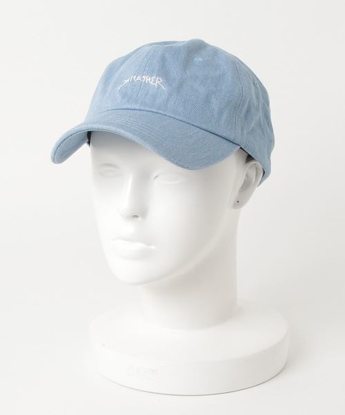 THRASHER（スラッシャー）の「【THRASHER×Mark Gonzales】GONZ 6パネル ローCAP（キャップ・メンズ・ホワイト/ネイビー/ライトブルー/インディゴブルー/ブラック/ベージュ/カーキ・FREE）」の11枚目の写真