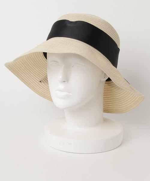 ROPE' PICNIC(ロペピクニック)の「ウォッシャブルビッグリボンブレードハット(ハット・レディース・ブラック/ベージュ/ホワイト系その他6・FREE)」の5枚目の写真
