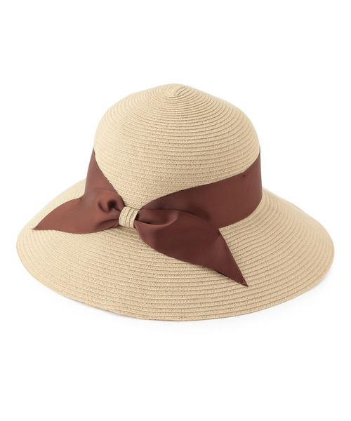 ROPE' PICNIC(ロペピクニック)の「ウォッシャブルビッグリボンブレードハット(ハット・レディース・ブラック/ベージュ/ホワイト系その他6・FREE)」の8枚目の写真