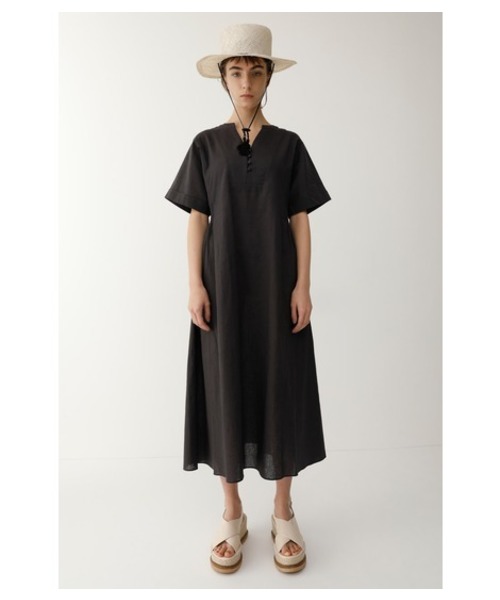 MOUSSY(マウジー)の「WAIST SHIRRING OP(ワンピース・レディース・ブラウン系その他/オレンジ/ライトブラック・FREE)」の2枚目の写真