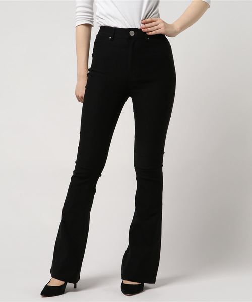 ENVYM（アンビー）の「フレアカラージェギンス（その他パンツ・レディース・ブラック/カーキ/グレー・S/M）」の2枚目の写真