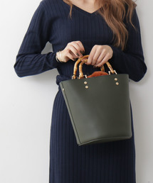 N.（N. Natural Beauty Basic） | ファー巾着２ｗａｙバンブーショルダーバッグ(トートバッグ)