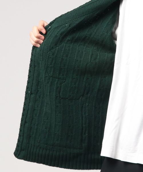 POLO RALPH LAUREN（ポロ ラルフ ローレン）の「ウール レターマン カーディガン（カーディガン/ボレロ・メンズ・グリーン系4・SMALL/MEDIUM/LARGE/X-SMALL）」の5枚目の写真