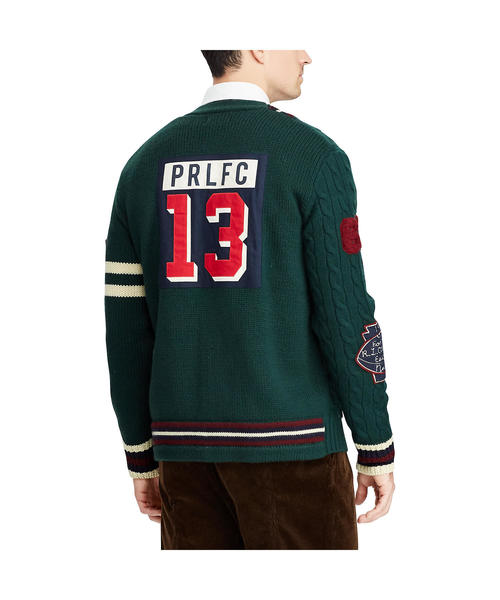 POLO RALPH LAUREN（ポロ ラルフ ローレン）の「ウール レターマン カーディガン（カーディガン/ボレロ・メンズ・グリーン系4・SMALL/MEDIUM/LARGE/X-SMALL）」の6枚目の写真