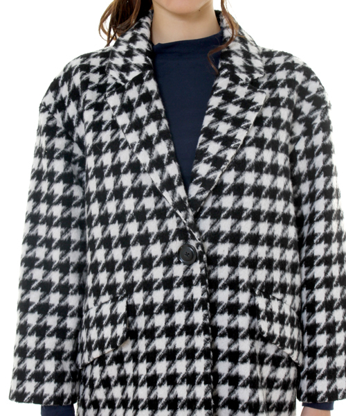 WEGO（ウィゴー）の「WEGO/千鳥柄チェスターコート（ステンカラーコート・レディース・その他1・FREE）」の5枚目の写真