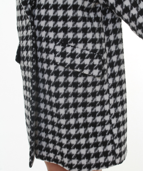WEGO（ウィゴー）の「WEGO/千鳥柄チェスターコート（ステンカラーコート・レディース・その他1・FREE）」の6枚目の写真