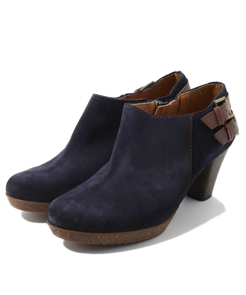 Soareak（ソアリーク）の「【Gianni Zenna】 バックダブルベルトブーティ（ブーティ・レディース・ネイビー/ブラウン・36/38/37）」の2枚目の写真