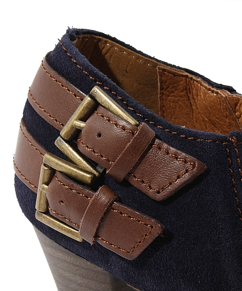 Soareak（ソアリーク）の「【Gianni Zenna】 バックダブルベルトブーティ（ブーティ・レディース・ネイビー/ブラウン・36/38/37）」の8枚目の写真