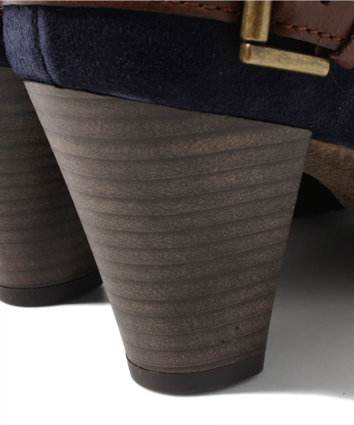 Soareak（ソアリーク）の「【Gianni Zenna】 バックダブルベルトブーティ（ブーティ・レディース・ネイビー/ブラウン・36/38/37）」の10枚目の写真