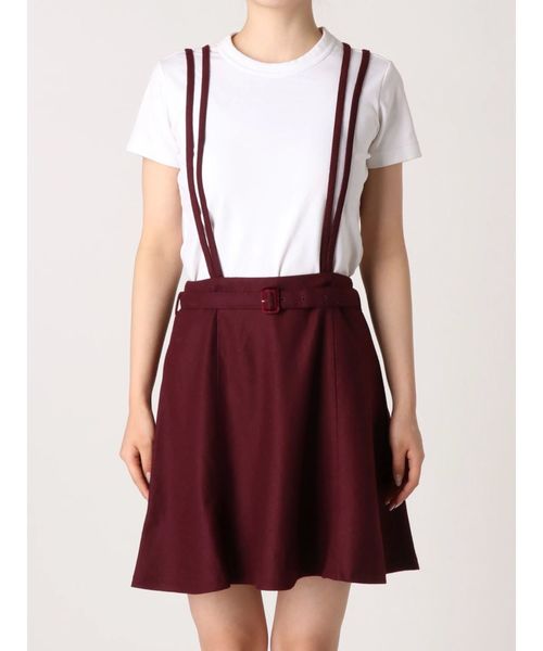 dazzlin（ダズリン）の「サス付フレアスカート（スカート・レディース・ブラック/ベージュ/ボルドー・SMALL/MEDIUM）」の12枚目の写真