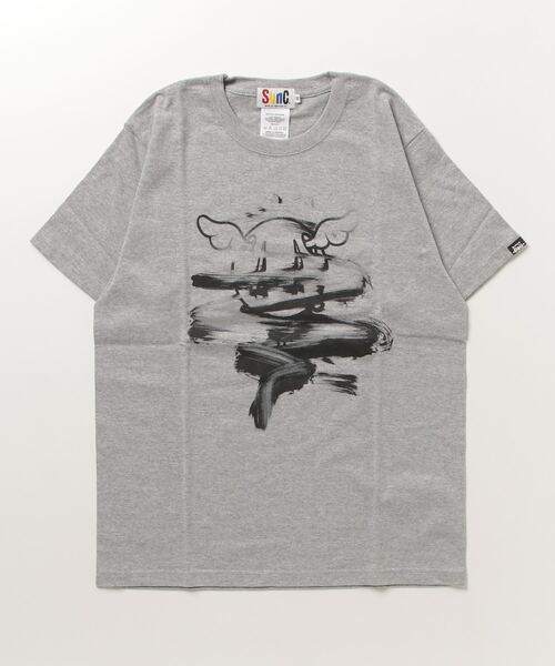 Sync.(スィンク)の「Sync. 【D*FACE】 TEE "DOG BUFF"(Tシャツ/カットソー・メンズ・ホワイト/ブラック/ヘザーグレー・LARGE/X-LARGE/SMALL/MEDIUM)」の1枚目の写真