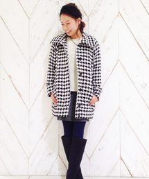 DISCOAT | 【Discoat】千鳥柄ブルゾン風コート(その他アウター)