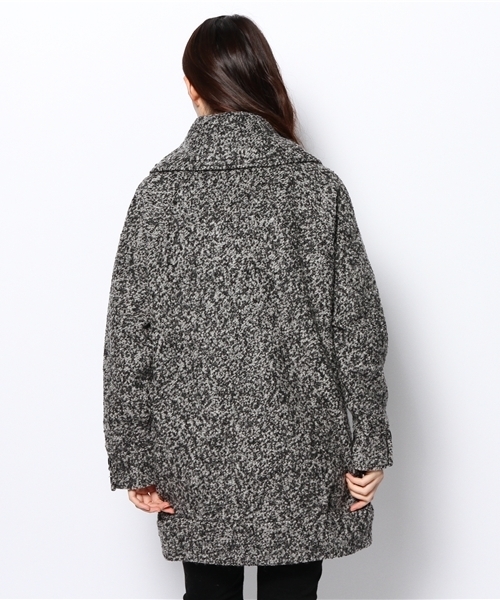 DISCOAT（ディスコート）の「【Discoat】千鳥柄ブルゾン風コート（その他アウター・レディース・ホワイト系その他/チャコールグレー/ベージュ系その他・LARGE/MEDIUM）」の7枚目の写真