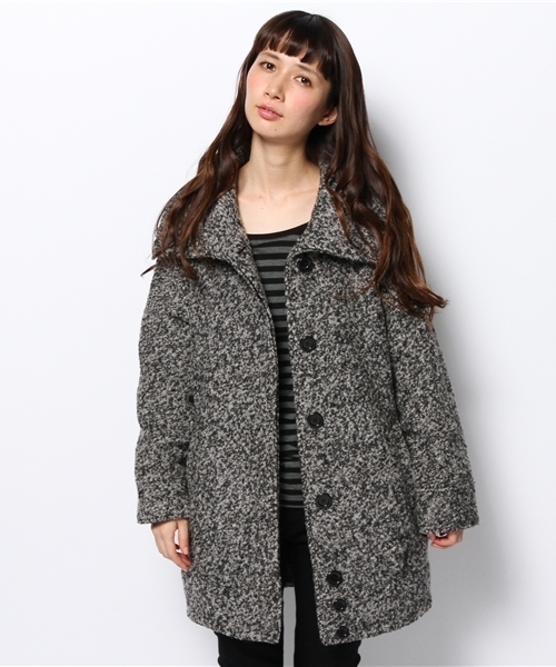 DISCOAT（ディスコート）の「【Discoat】千鳥柄ブルゾン風コート（その他アウター・レディース・ホワイト系その他/チャコールグレー/ベージュ系その他・LARGE/MEDIUM）」の8枚目の写真