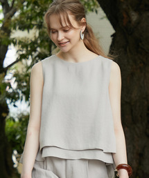 STUDIOUS | 【STUDIOUS】リネンライク セットアップレイヤードブラウス／セットアップ対応(シャツ/ブラウス)