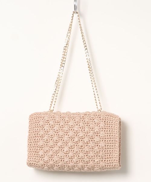 JILL STUART(ジルスチュアート)の「クロッシェバッグ(トートバッグ・レディース・ベージュ・フリ-)」の3枚目の写真