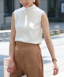 【HERCLOSET】ハイツイストハイネックノースリーブベーシックニット
