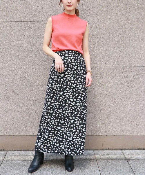HER CLOSET(ハークローゼット)の「【HERCLOSET】ハイツイストハイネックノースリーブベーシックニット(ニット/セーター・レディース・ブラック/ベージュ/オフホワイト/ブルー/グリーン/テラコッタ/ラベンダー・M)」の18枚目の写真