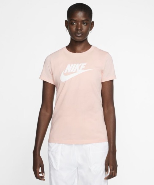 NIKE(ナイキ)の「ナイキ NIKE ウィメンズ エッセンシャル アイコン フューチュラ L/S Tシャツ BV6170(Tシャツ/カットソー・レディース・ブラック/ホワイト/ベビーピンク・S/M/L/XL)」の3枚目の写真