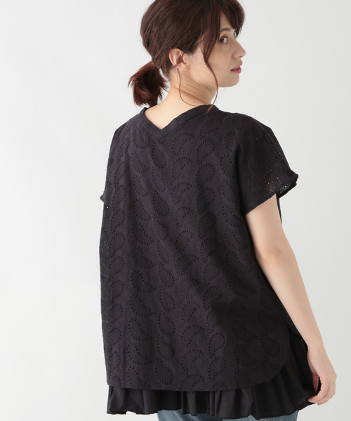 Studio 展開店舗限定商品 Studio シャツ ブラウス Clip スタディオクリップ のファッション ペイズリー刺繍ブラウス シャツ ブラウス Clip セール 小物などお買い得な福袋 の