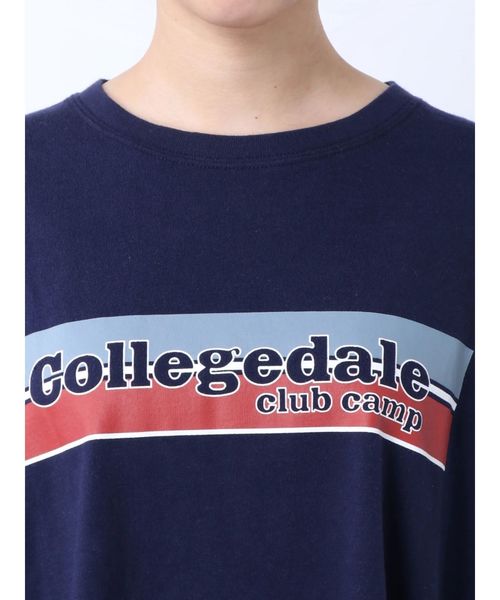 Ungrid(アングリッド)の「CollegedaleロゴロングスリーブTee(Tシャツ/カットソー・レディース・ネイビー/ブラウン/オフホワイト・FREE)」の9枚目の写真