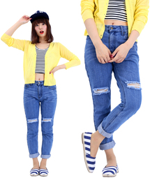 WEGO | WEGO/ デニムダメージボーイズパンツ(デニムパンツ)