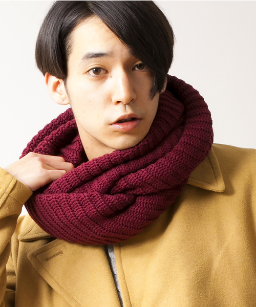 WEGO（ウィゴー）の「WEGO/プレーンボリュームスヌード（ストール/ショール・メンズ・ホワイト/ブラック/グレー/グリーン/ネイビー/マスタード/ワイン・FREE）」の7枚目の写真